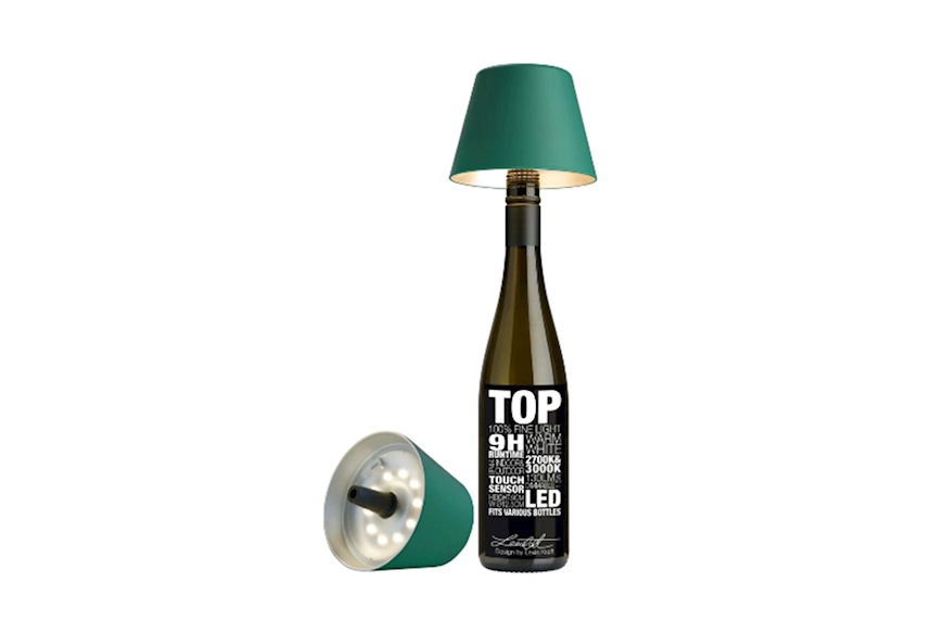 Lampada per bottiglie Top 2.0 verde scuro Sompex