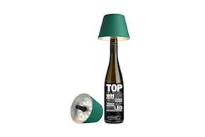 Lampada per bottiglie Top 2.0 verde scuro Sompex