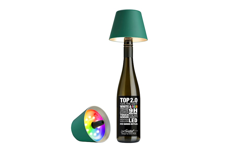 Lampada per bottiglie Top 2.0 verde scuro Sompex