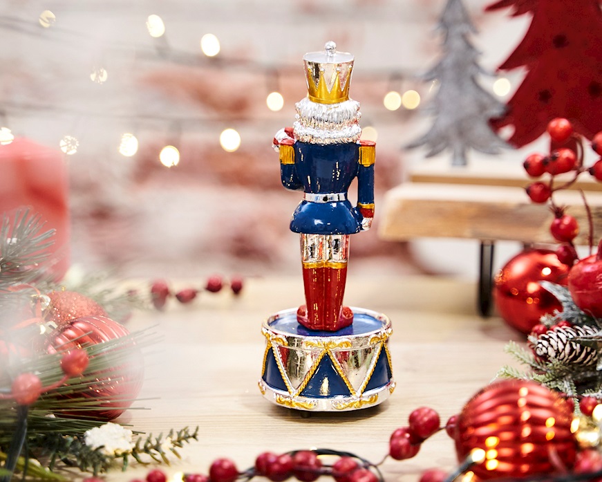 Idea regalo Natale Soldatino musicale blu Selezione Zanolli