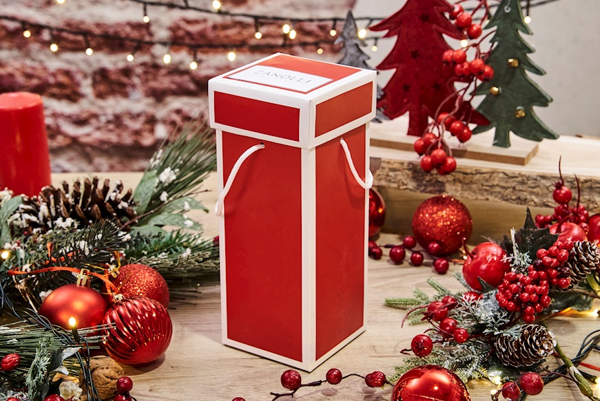 Idea regalo Natale Soldatino con Albero di Natale oro con luce LED Selezione Zanolli