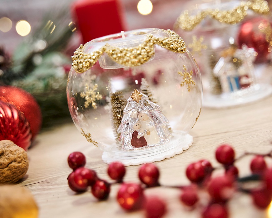 Idea regalo Natale Tealight sfera presepe Selezione Zanolli