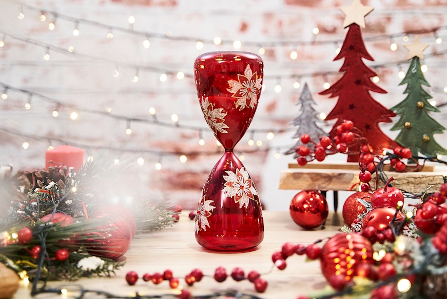 Idea regalo Natale Clessidra Natale rossa Selezione Zanolli
