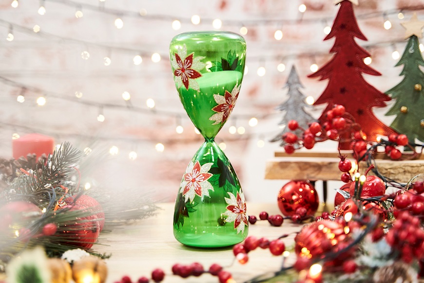 Idea regalo Natale Clessidra Natale verde Selezione Zanolli