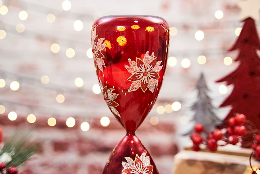 Idea regalo Natale Clessidra Natale rossa grande Selezione Zanolli