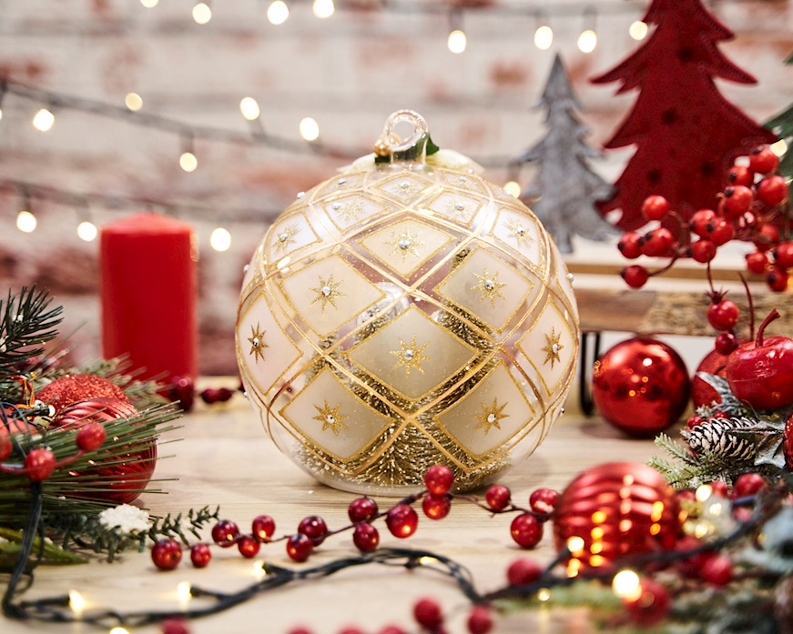 Idea regalo Natale Sfera presepe oro Selezione Zanolli