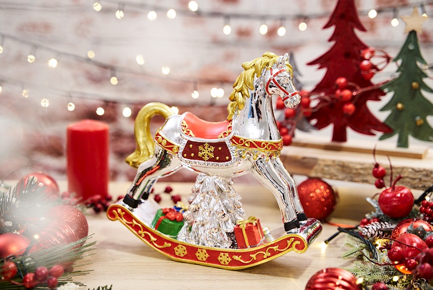 Idea regalo Natale Carillon Cavallo a dondolo grande Selezione Zanolli