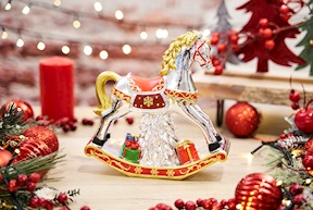 Idea regalo Natale Carillon cavallo a dondolo Selezione Zanolli