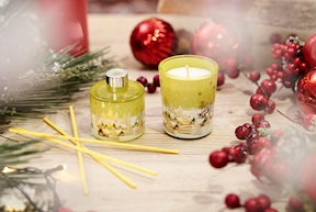 Gift box Diffuser and candle yellow with vanilla fragrance Selezione Zanolli