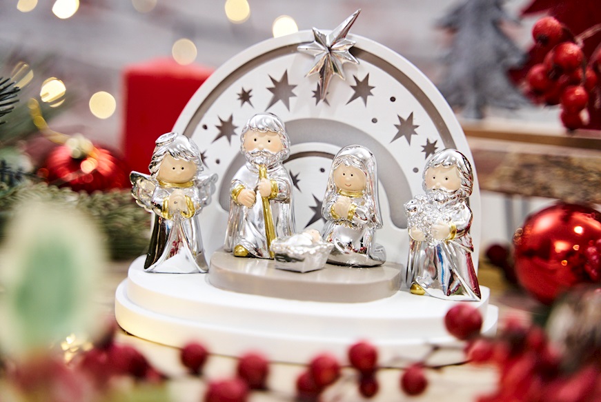 Idea regalo Natale Presepe con luce LED Selezione Zanolli