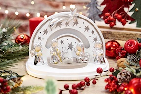 Idea regalo Natale Presepe con luce LED Selezione Zanolli