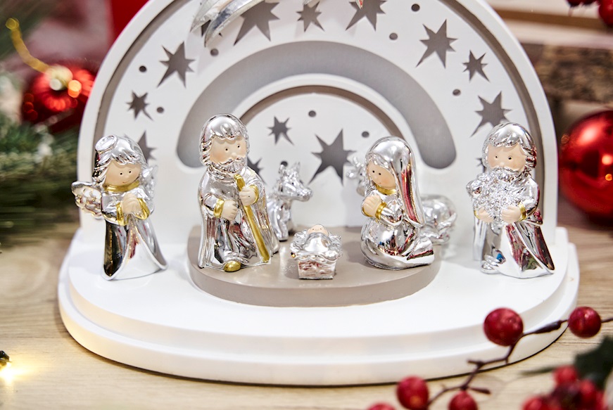 Nativity scene with LED light Selezione Zanolli