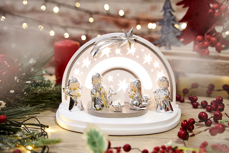 Nativity scene with LED light Selezione Zanolli