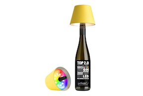 Lampada per bottiglie Top 2.0 giallo Sompex
