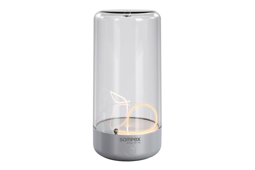 Lampada ricaricabile Pulse argento Sompex