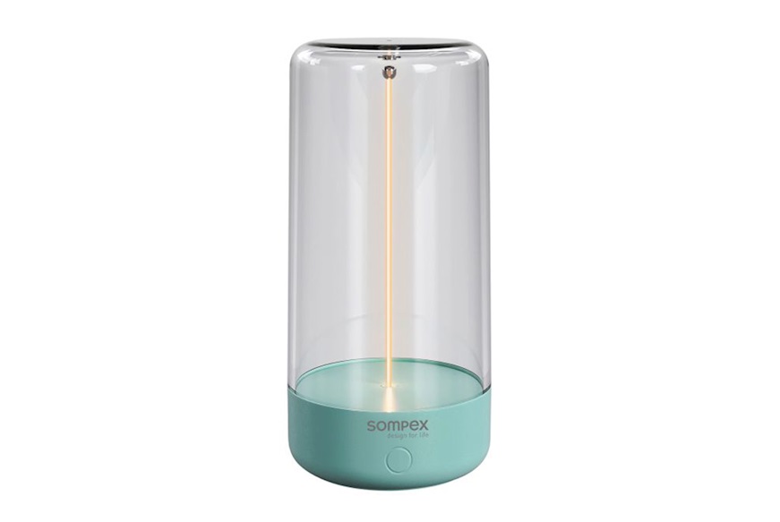Lampada ricaricabile Pulse turchese Sompex