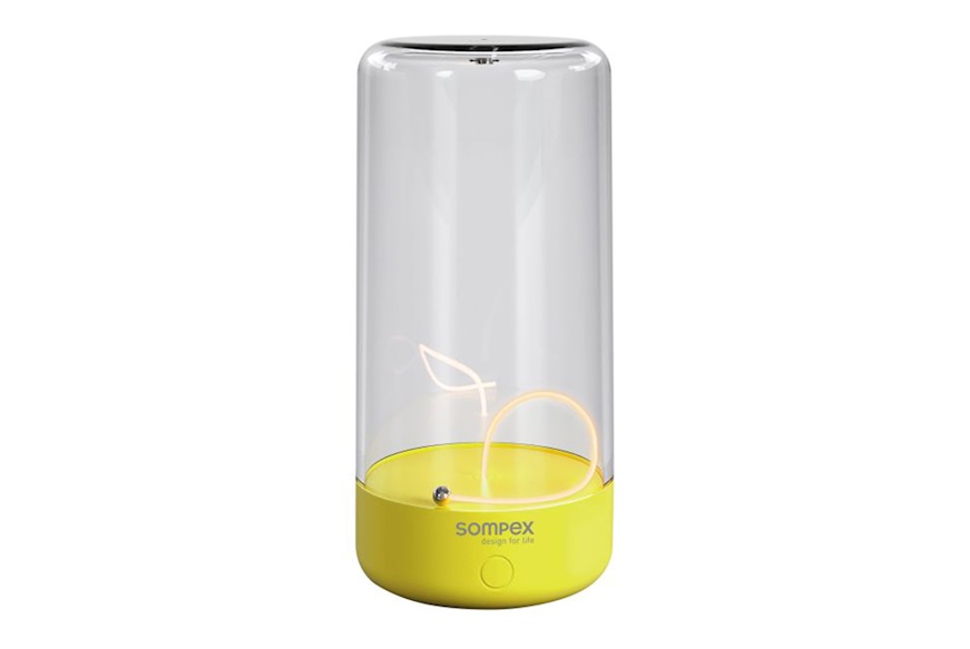 Lampada ricaricabile Pulse neon giallo Sompex