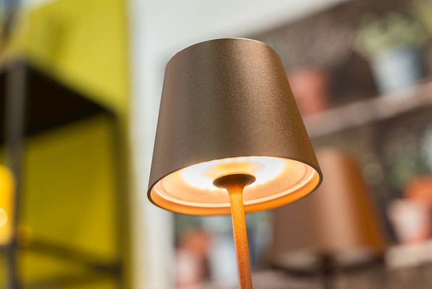 Table lamp Poldina Pro Corten Zafferano