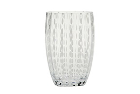 Bicchiere tumbler Perle trasparente Zafferano