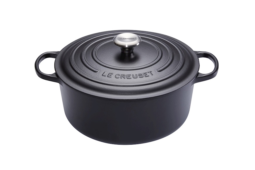 Round cocotte Evolution cast iron black onyx Le Creuset