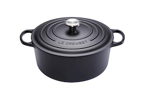 Cocotte rotonda Evolution ghisa nera Le Creuset