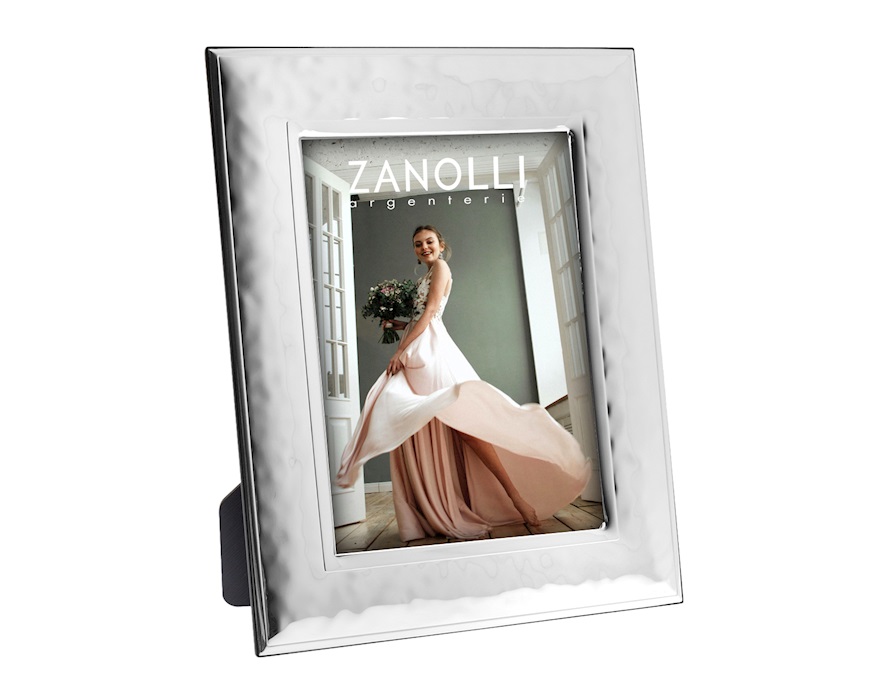 Cornice portafoto con fascia martellata Selezione Zanolli