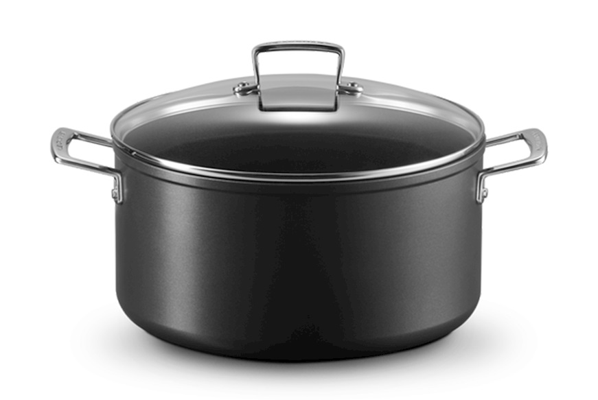 Pan in non-stick alluminium black Le Creuset