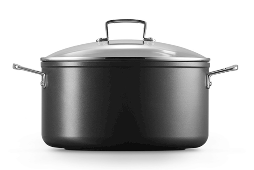 Pan in non-stick alluminium black Le Creuset