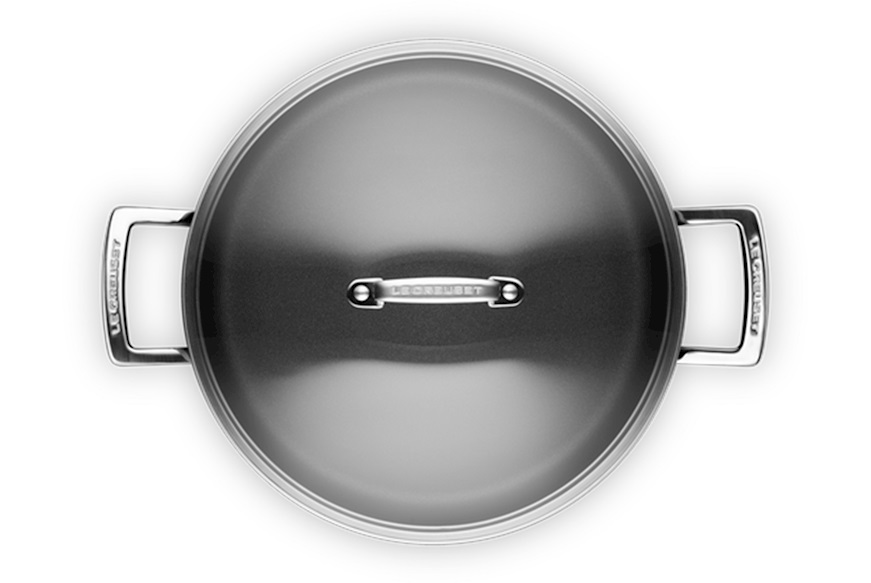 Pan in non-stick alluminium black Le Creuset