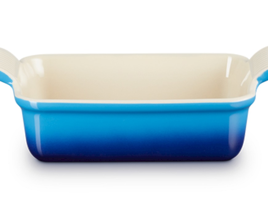 Pirofila rettangolare Tradition gres azure blu Le Creuset