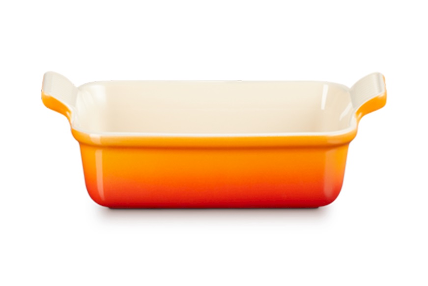 Pirofila Rettangolare Tradition gres arancio Le Creuset