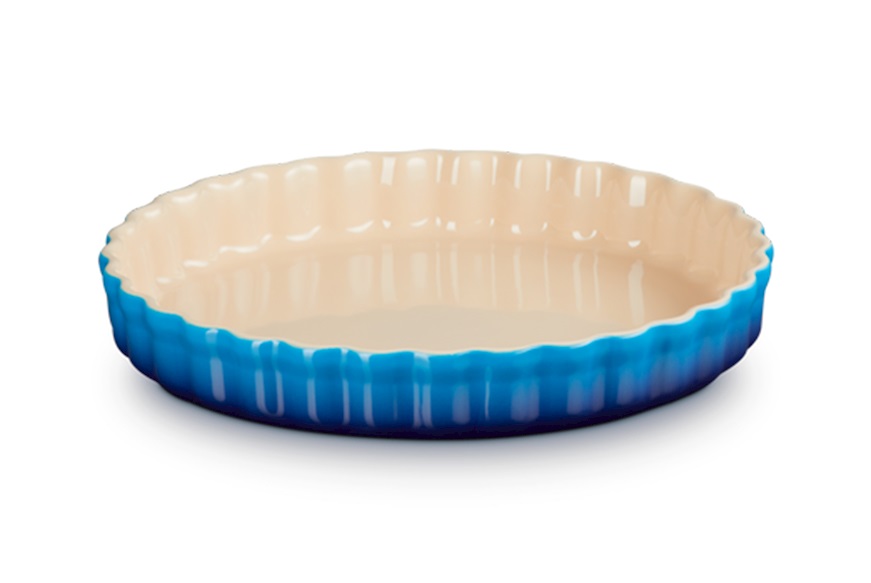 Tortiera Rotonda Tradition gres azure blu Le Creuset