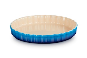 Tortiera Rotonda Tradition gres azure blu Le Creuset