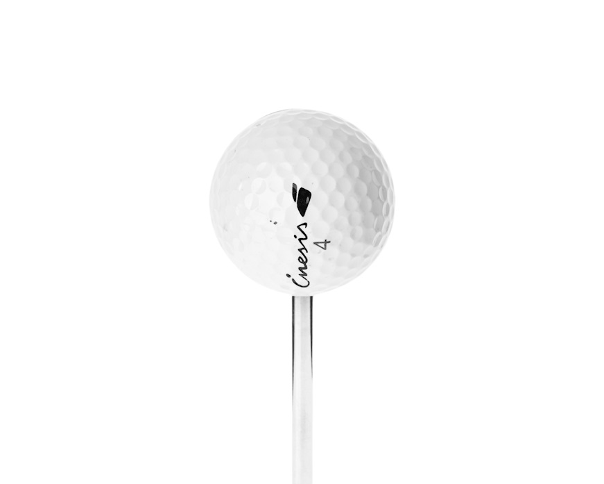 Table Clock Golf Ball silver Selezione Zanolli