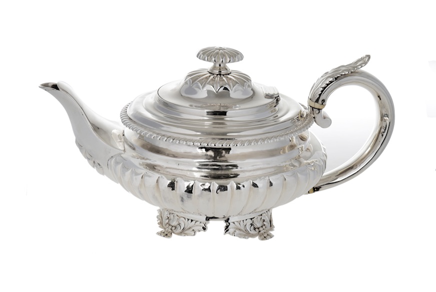 Teiera argento 699 grammi in stile Inglese usato ricondizionato Zanolli Vintage