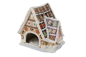 Idea regalo Natale Casetta di Panpepato Christmas Toys porcellana con carillon Villeroy & Boch