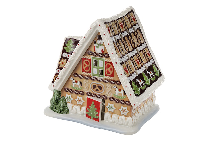Idea regalo Natale Casetta di Panpepato Christmas Toys porcellana con carillon Villeroy & Boch