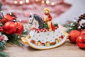 Idea regalo Natale Cavallo a Dondolo Christmas Toys porcellana Villeroy & Boch