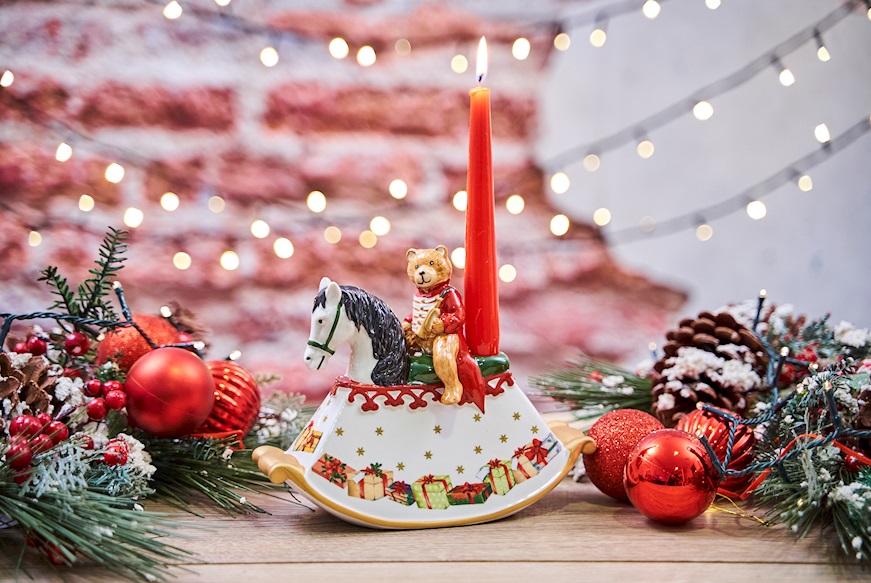 Idea regalo Natale Cavallo a Dondolo Christmas Toys porcellana Villeroy & Boch