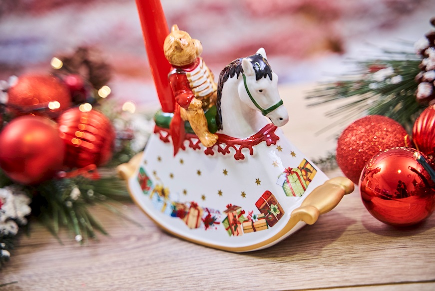 Idea regalo Natale Cavallo a Dondolo Christmas Toys porcellana Villeroy & Boch