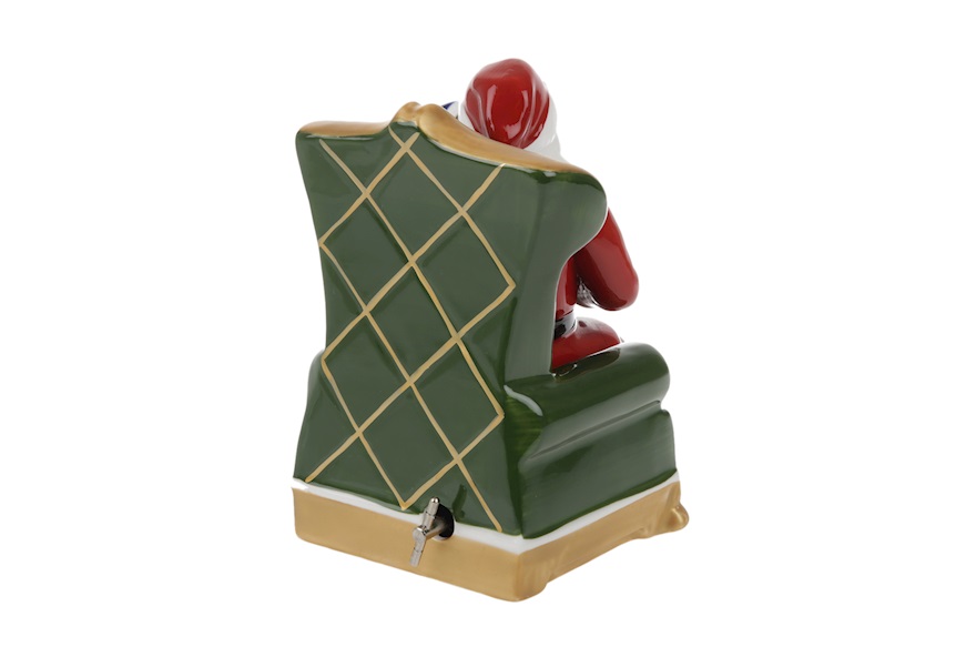 Idea regalo Natale Babbo Natale in poltrona Christmas Toys porcellana Villeroy & Boch