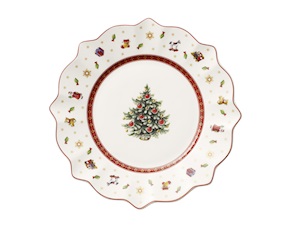 Idea regalo Natale Piatto dessert Toy's Delight porcellana Bianco Villeroy & Boch
