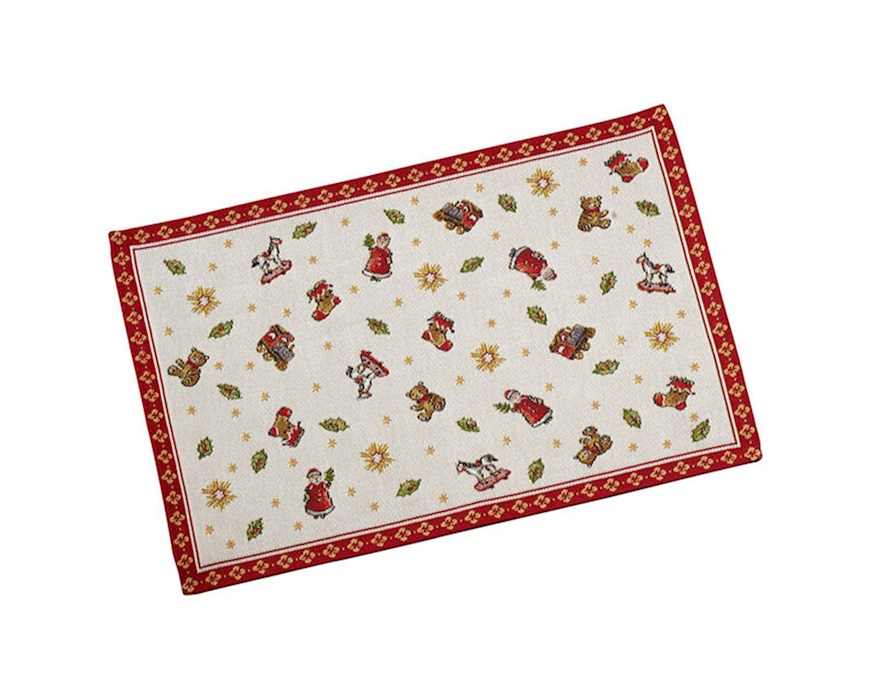 Idea regalo Natale Tovaglietta gobelin Toy's Delight giocattoli Villeroy & Boch