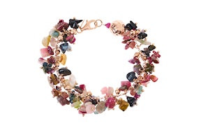 Bracciale argento con tormaline Luisa della Salda