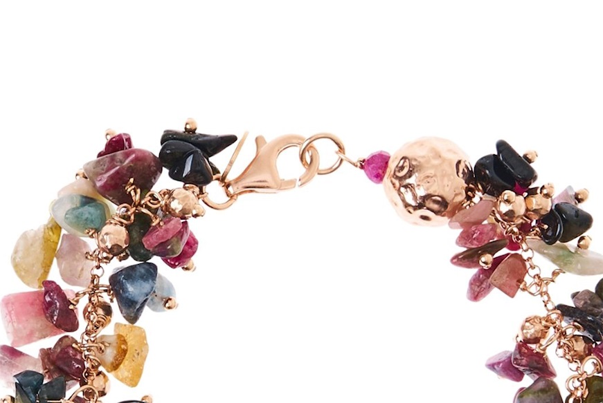 Bracelet silver with tourmalines Luisa della Salda
