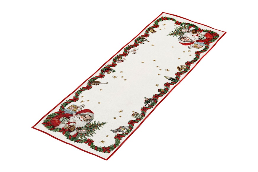 Idea regalo Natale Gobelin Runner XL Toy's Fantasy Babbo Natale Villeroy & Boch