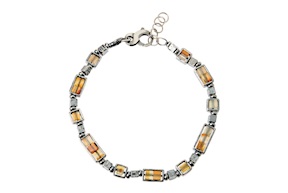Bracciale uomo Soul Man argento brunito e occhio di tigre Selezione Zanolli