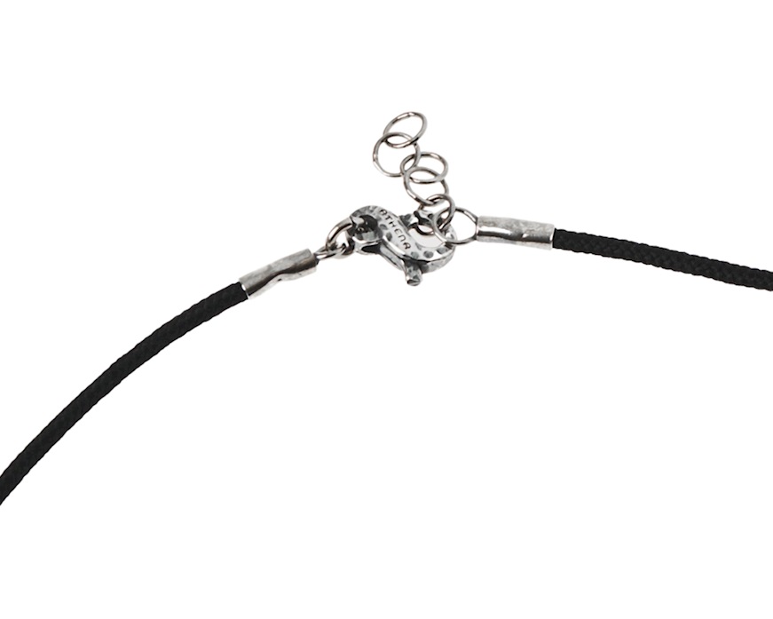 Collana uomo Soul Man argento brunito con pendente in grafite Selezione Zanolli