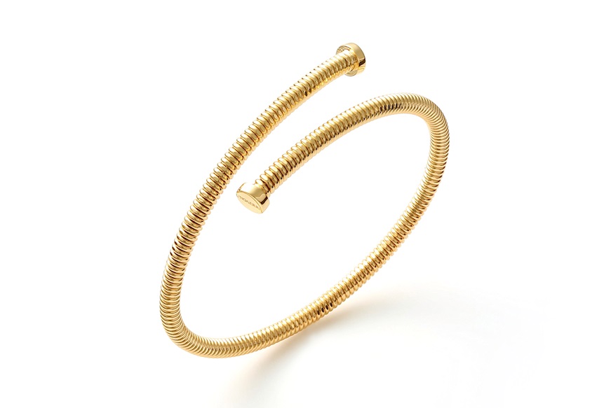 Bracciale rigido Classica in bronzo dorato Unoaerre