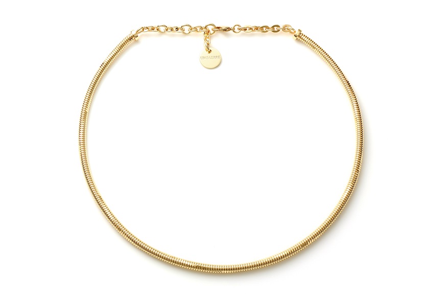 Collana rigida Classica in bronzo dorato Unoaerre